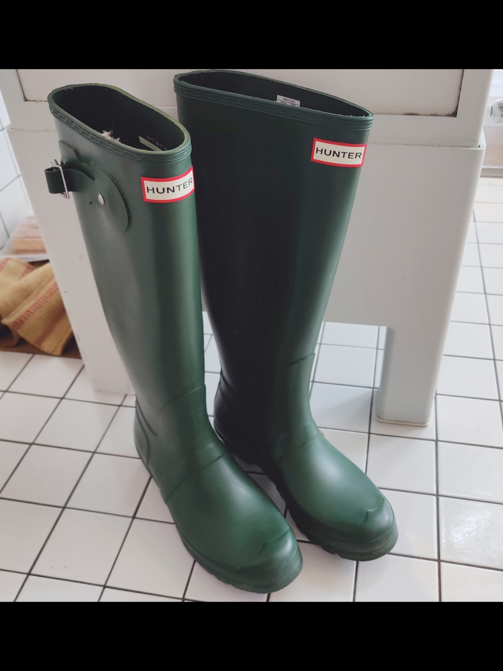 Hunter Women's Tall Rain Boots Forest Green
